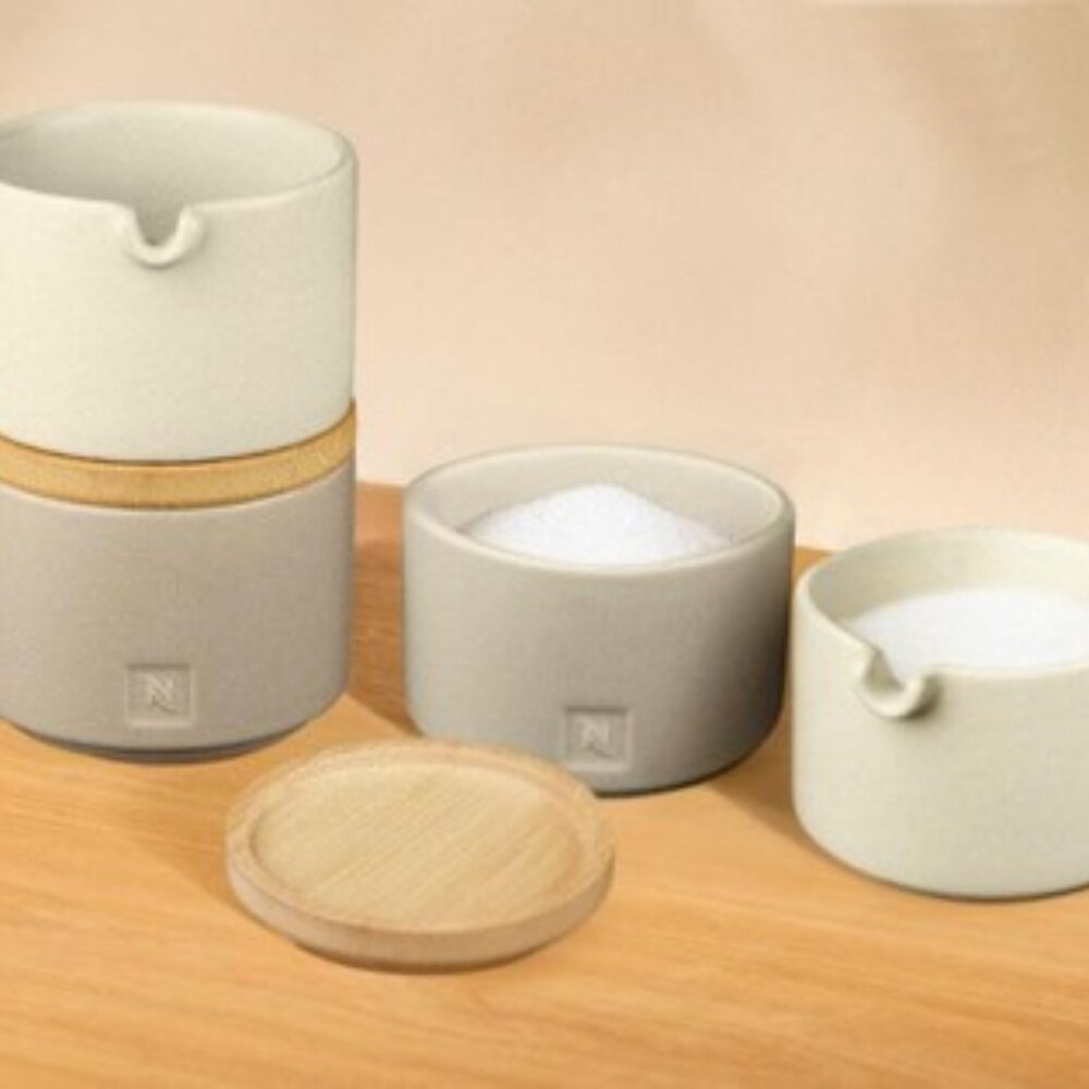 NWT Nespresso Stackable Serving Set and Barista Cappuccino Mug